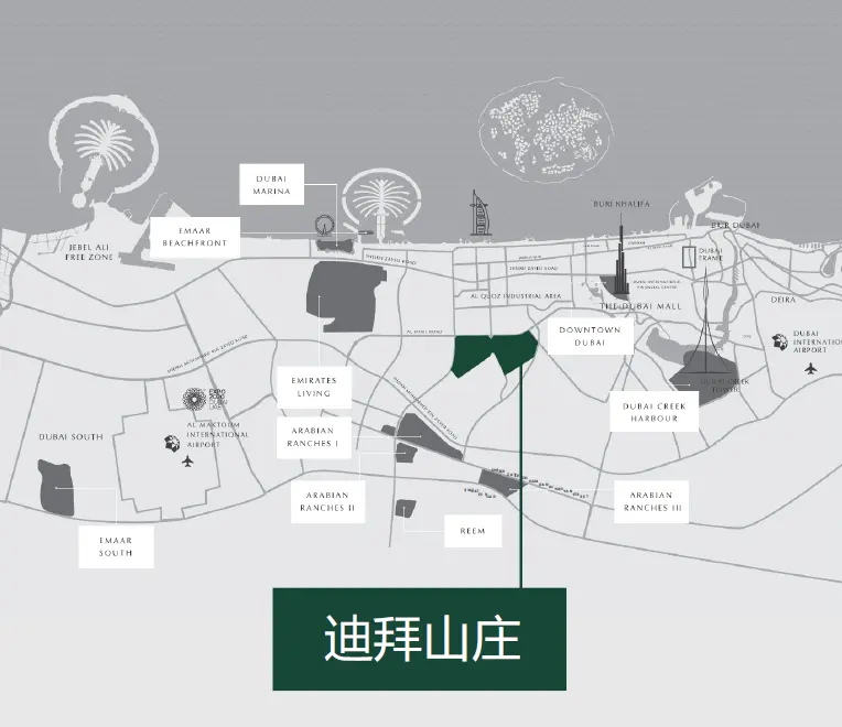 来看看这个迪拜山庄背靠国际名校和面朝高尔夫球场小两居公寓