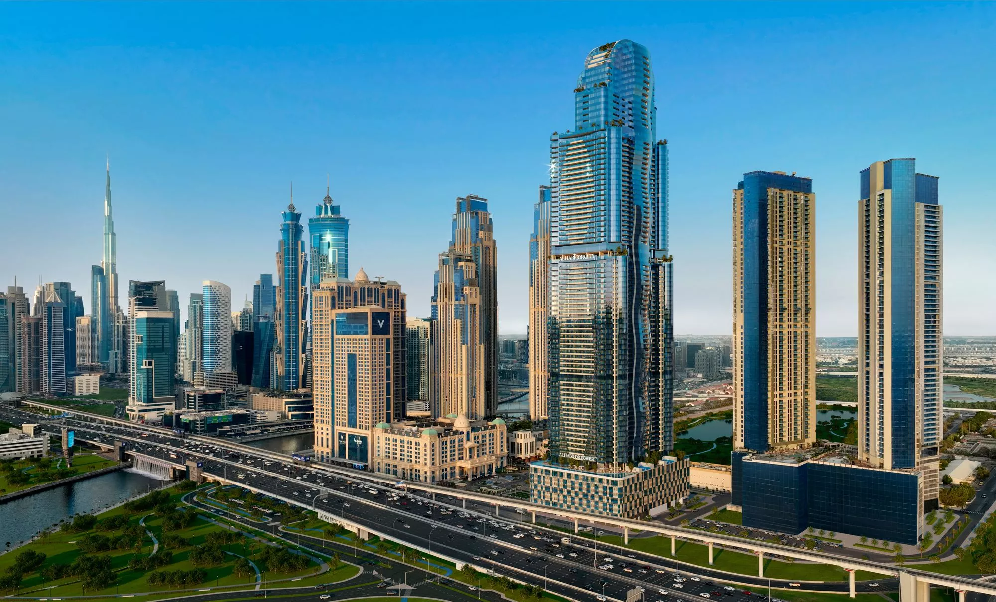 现代与自然的结合,漫步82层云端 Al Habtoor 大厦