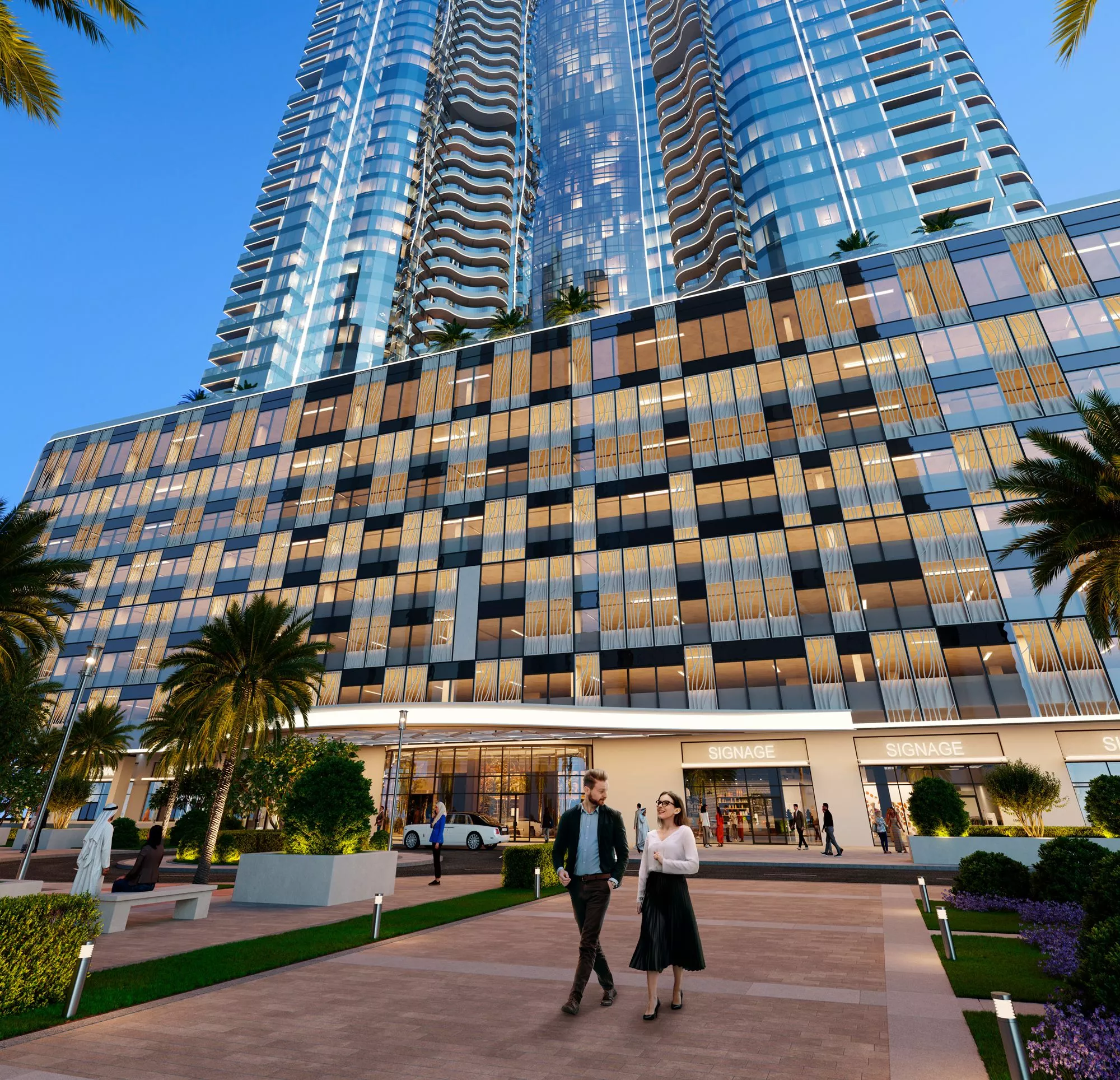 现代与自然的结合,漫步82层云端 Al Habtoor 大厦