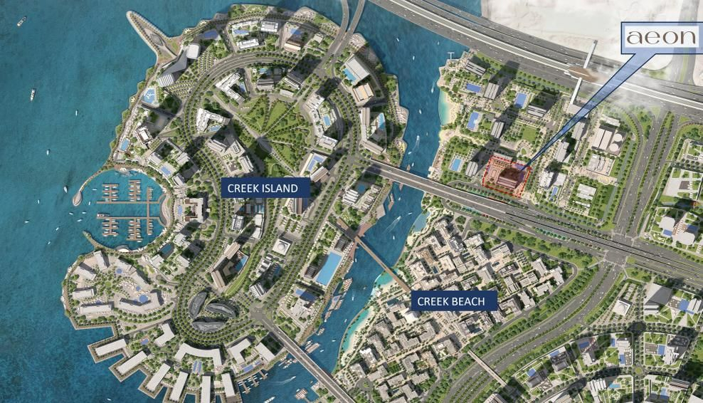 迪拜的‘’浦东‘’云溪港 AEON地铁沿线公寓新年首发