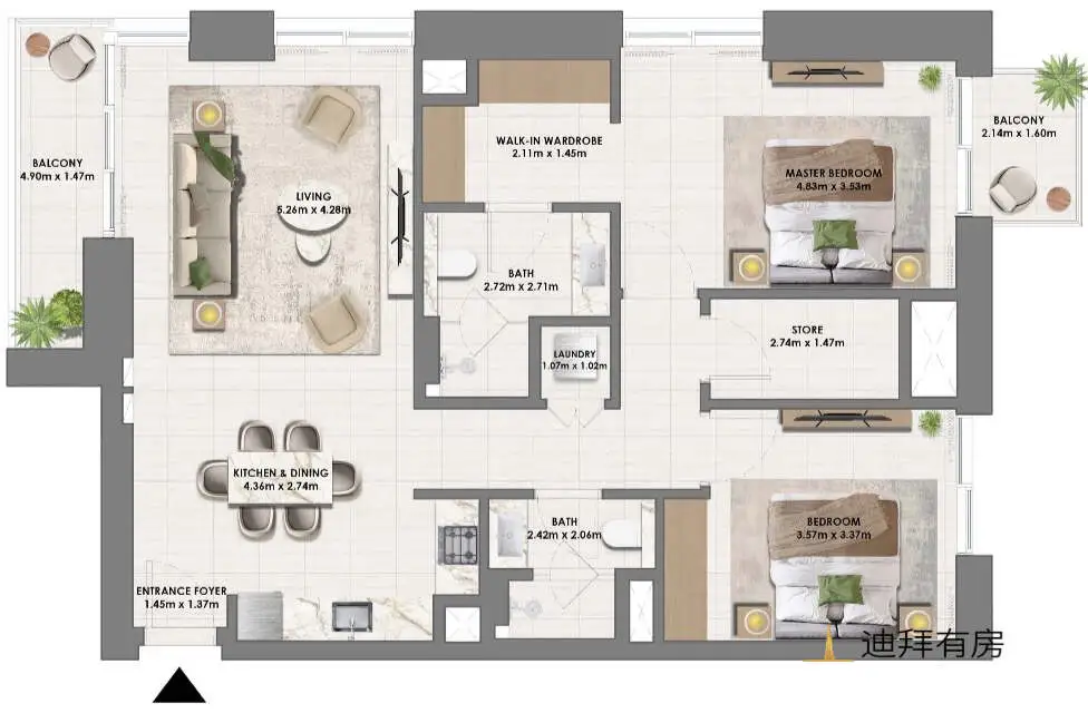 160万起售 | 迪拜山庄首个品牌公寓 Vida Residences