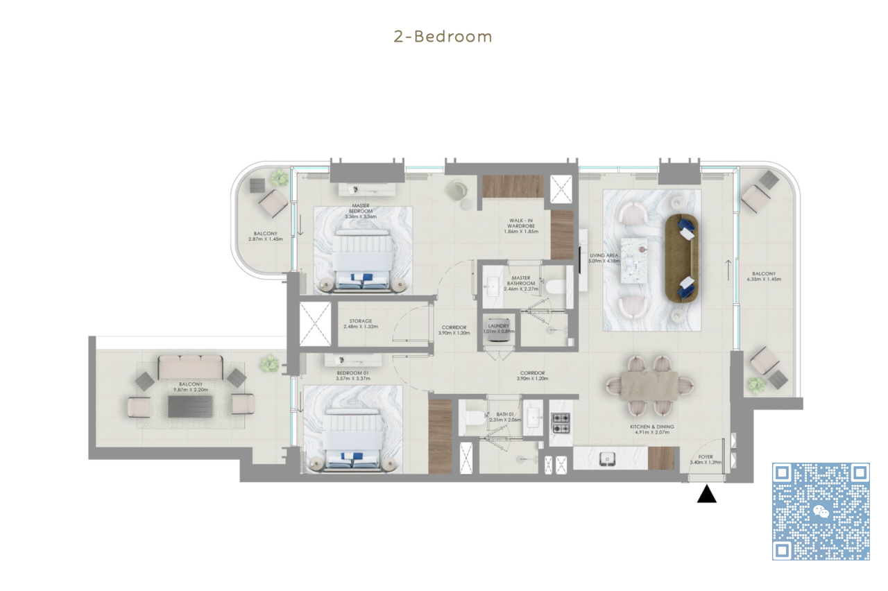 Vida 冠名，Mina Rashid 的海滨豪华公寓首开