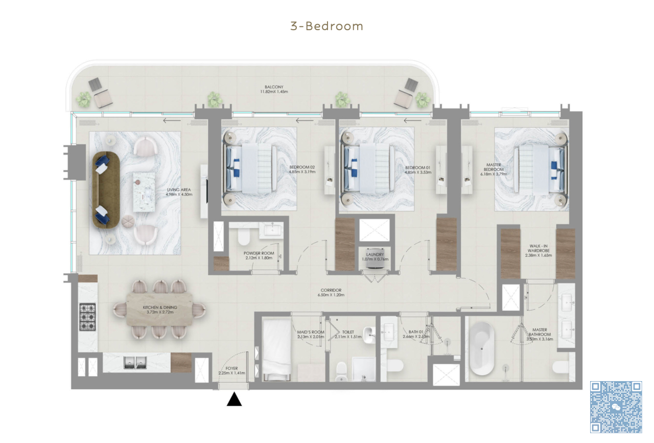 Vida 冠名，Mina Rashid 的海滨豪华公寓首开