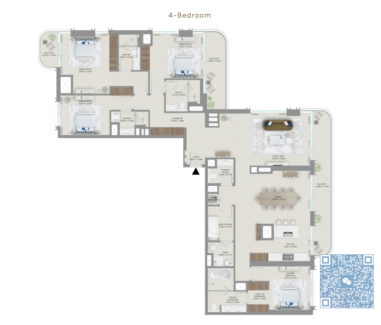 Vida 冠名，Mina Rashid 的海滨豪华公寓首开